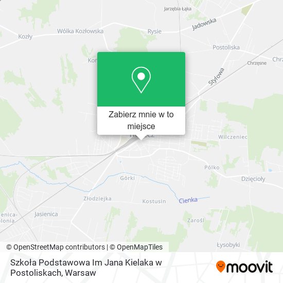 Mapa Szkoła Podstawowa Im Jana Kielaka w Postoliskach