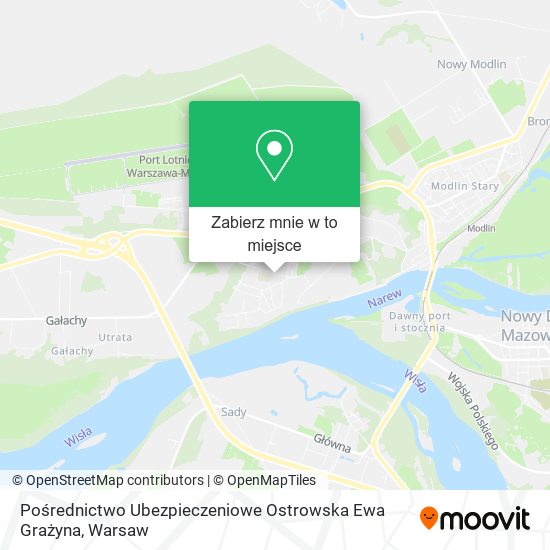 Mapa Pośrednictwo Ubezpieczeniowe Ostrowska Ewa Grażyna