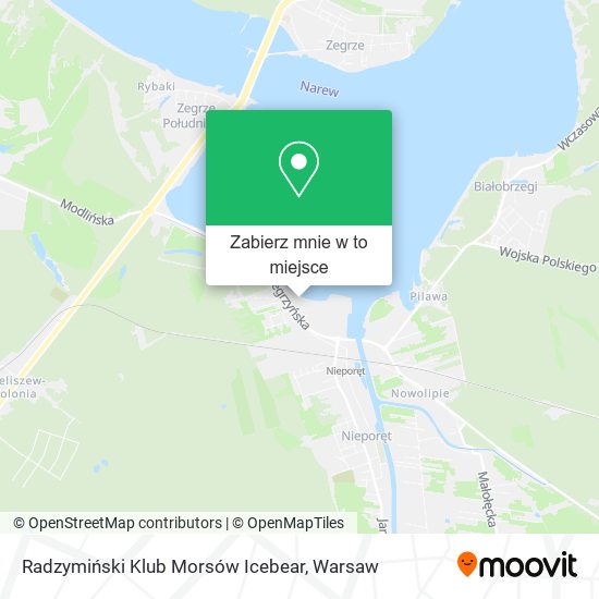 Mapa Radzymiński Klub Morsów Icebear