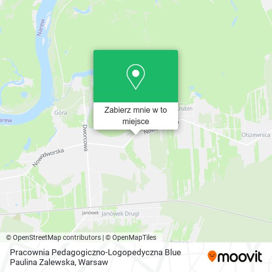 Mapa Pracownia Pedagogiczno-Logopedyczna Blue Paulina Zalewska