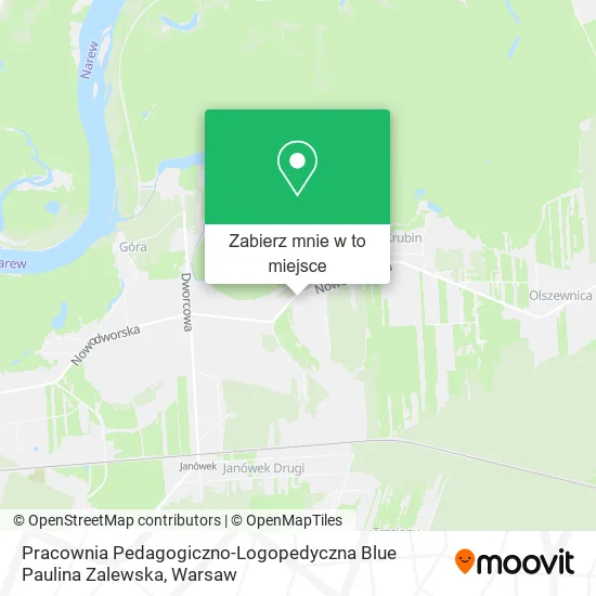 Mapa Pracownia Pedagogiczno-Logopedyczna Blue Paulina Zalewska