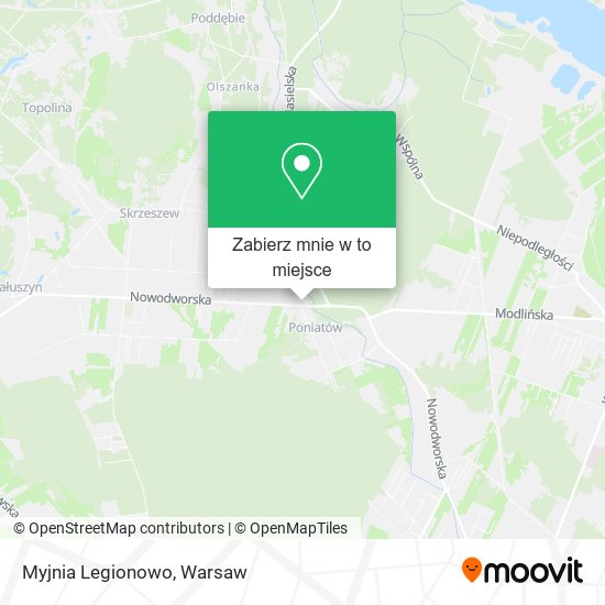 Mapa Myjnia Legionowo