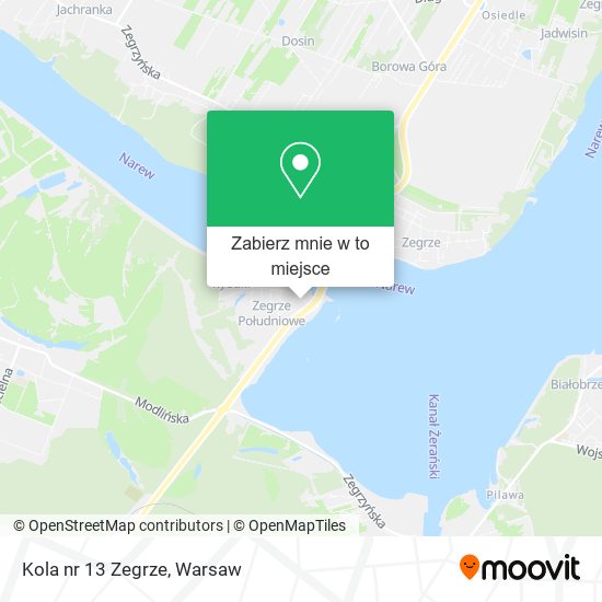 Mapa Kola nr 13 Zegrze