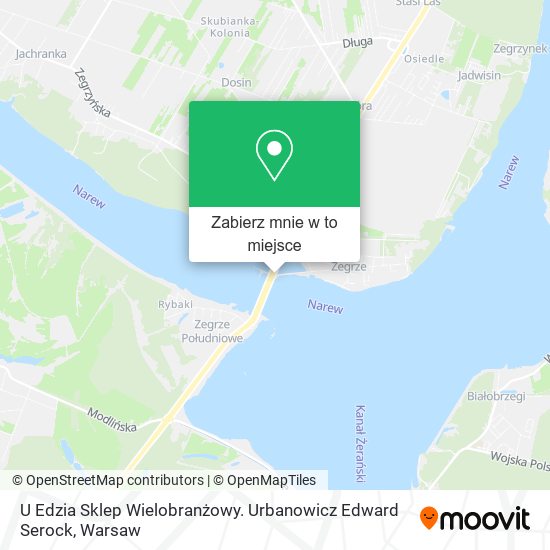 Mapa U Edzia Sklep Wielobranżowy. Urbanowicz Edward Serock