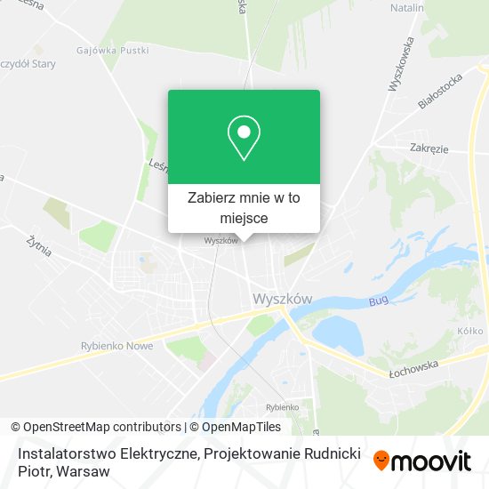 Mapa Instalatorstwo Elektryczne, Projektowanie Rudnicki Piotr