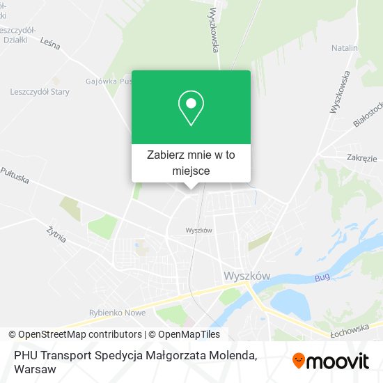 Mapa PHU Transport Spedycja Małgorzata Molenda