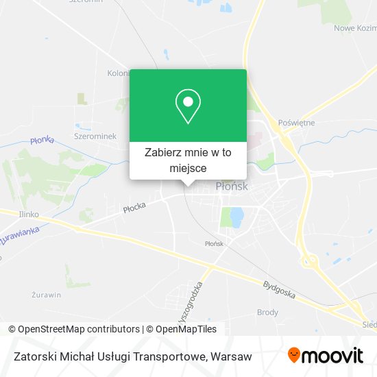 Mapa Zatorski Michał Usługi Transportowe