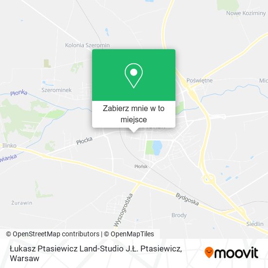 Mapa Łukasz Ptasiewicz Land-Studio J.Ł. Ptasiewicz