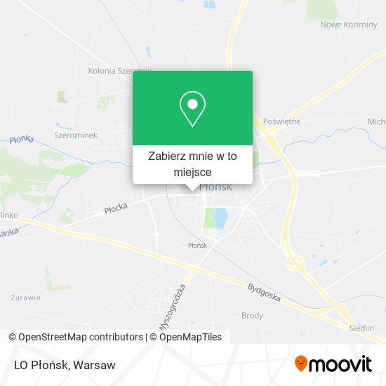 Mapa LO Płońsk