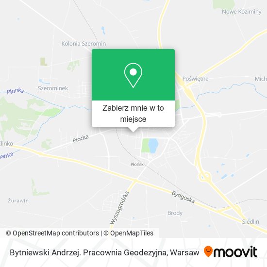 Mapa Bytniewski Andrzej. Pracownia Geodezyjna