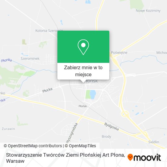 Mapa Stowarzyszenie Twórców Ziemi Płońskiej Art Płona