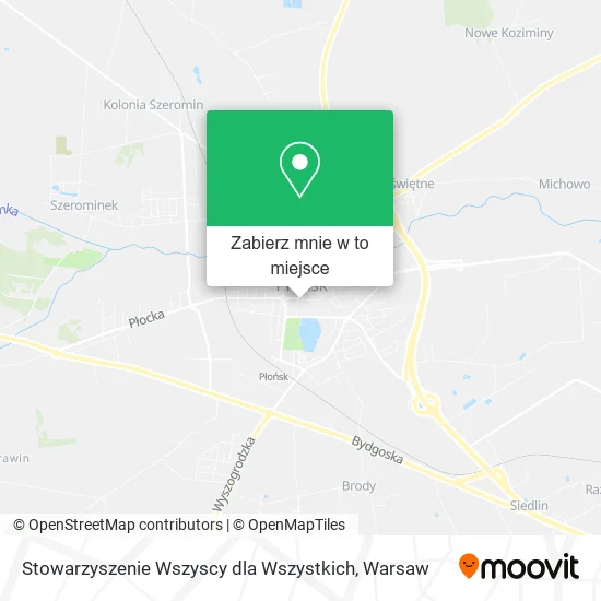 Mapa Stowarzyszenie Wszyscy dla Wszystkich