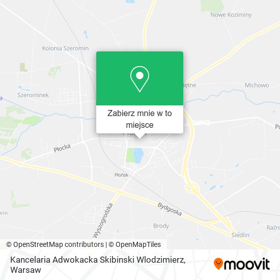 Mapa Kancelaria Adwokacka Skibinski Wlodzimierz