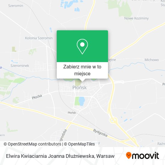 Mapa Elwira Kwiaciarnia Joanna Dłużniewska