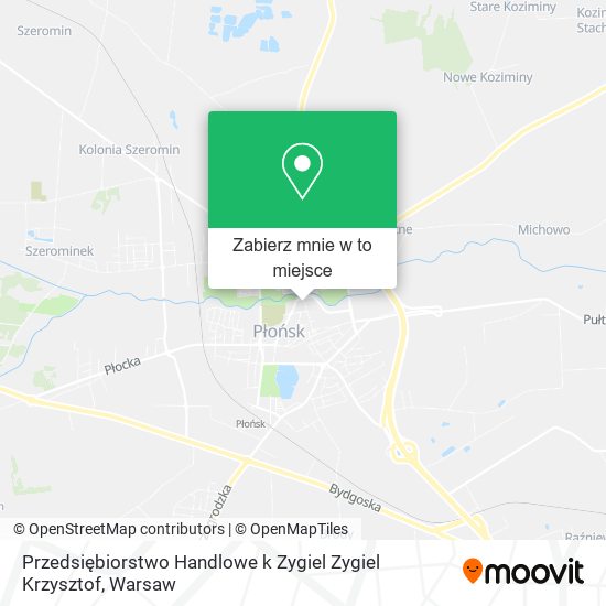 Mapa Przedsiębiorstwo Handlowe k Zygiel Zygiel Krzysztof