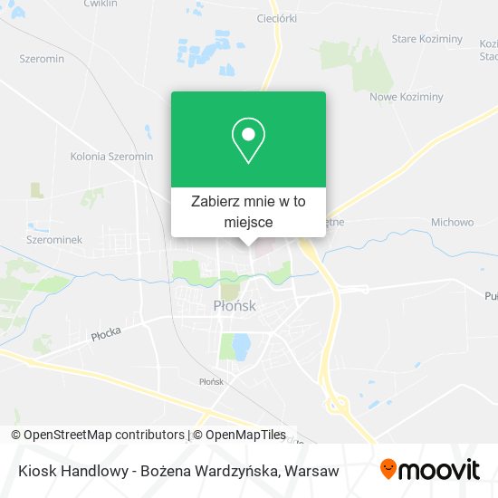 Mapa Kiosk Handlowy - Bożena Wardzyńska