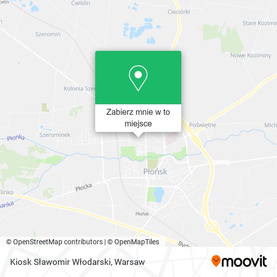 Mapa Kiosk Sławomir Włodarski