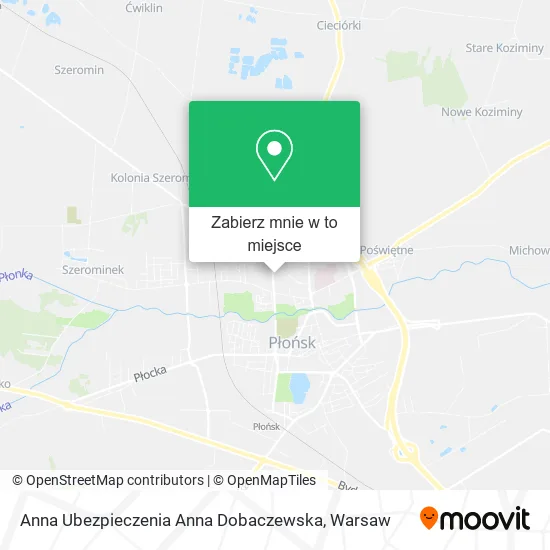 Mapa Anna Ubezpieczenia Anna Dobaczewska