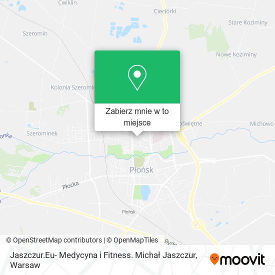 Mapa Jaszczur.Eu- Medycyna i Fitness. Michał Jaszczur