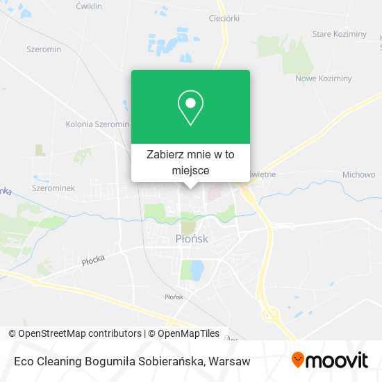 Mapa Eco Cleaning Bogumiła Sobierańska