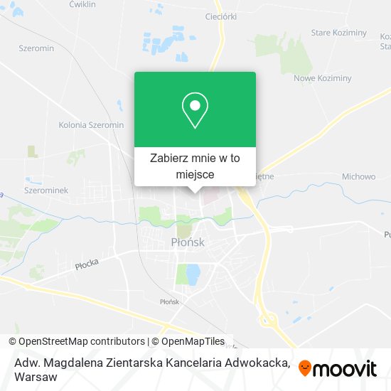 Mapa Adw. Magdalena Zientarska Kancelaria Adwokacka