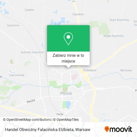 Mapa Handel Obwoźny Falacińska Elżbieta