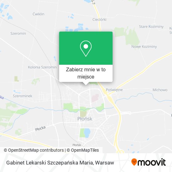 Mapa Gabinet Lekarski Szczepańska Maria