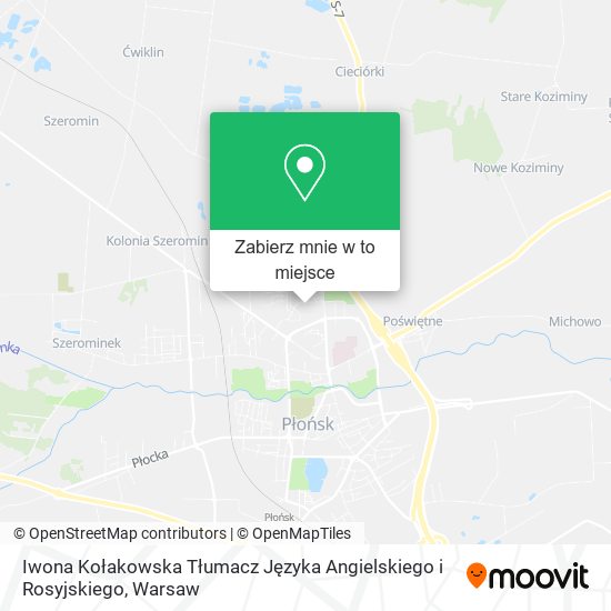 Mapa Iwona Kołakowska Tłumacz Języka Angielskiego i Rosyjskiego