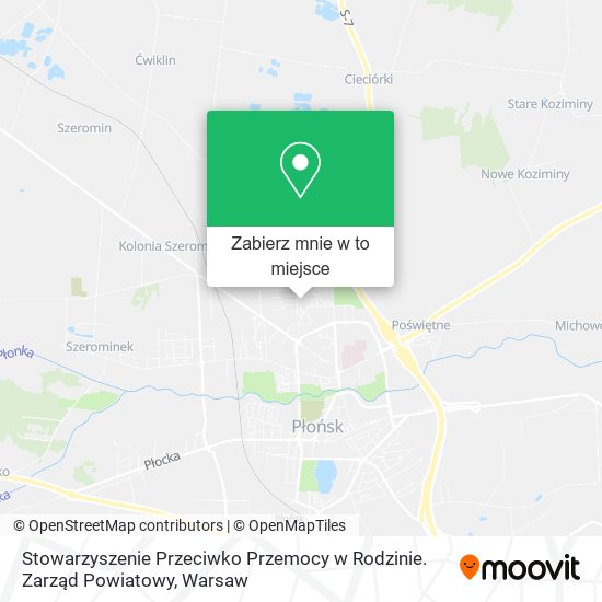 Mapa Stowarzyszenie Przeciwko Przemocy w Rodzinie. Zarząd Powiatowy