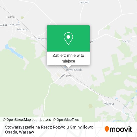 Mapa Stowarzyszenie na Rzecz Rozwoju Gminy Iłowo-Osada