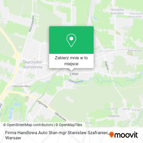 Mapa Firma Handlowa Auto Stan mgr Stanislaw Szafraniec