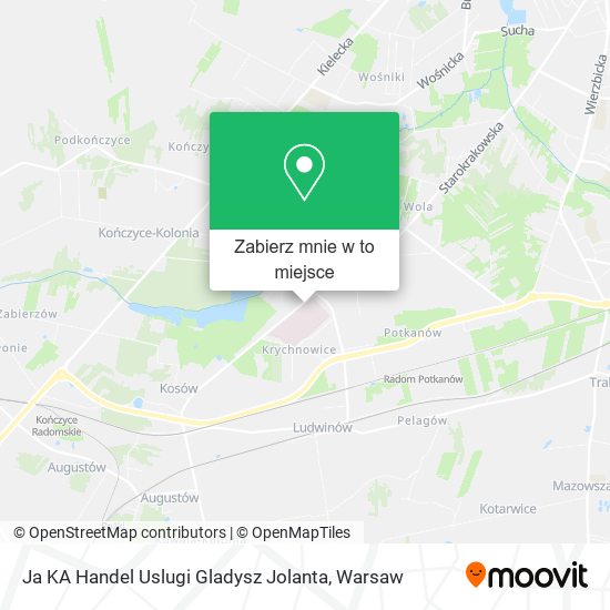 Mapa Ja KA Handel Uslugi Gladysz Jolanta