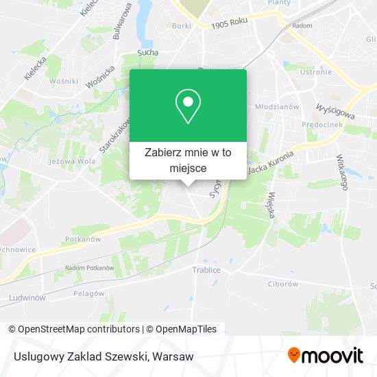 Mapa Uslugowy Zaklad Szewski