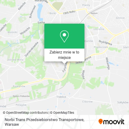 Mapa Norbi Trans Przedsiebiorstwo Transportowe