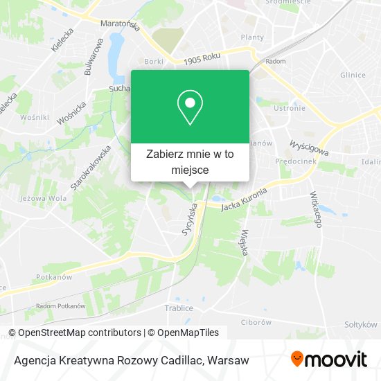 Mapa Agencja Kreatywna Rozowy Cadillac