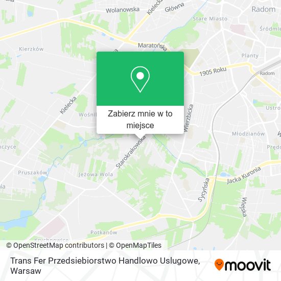 Mapa Trans Fer Przedsiebiorstwo Handlowo Uslugowe