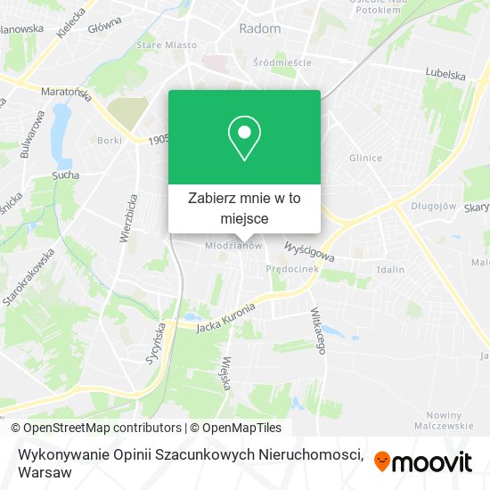 Mapa Wykonywanie Opinii Szacunkowych Nieruchomosci