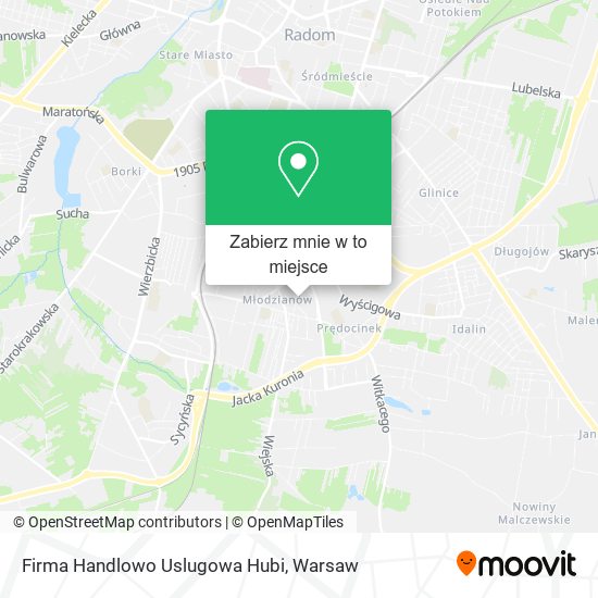 Mapa Firma Handlowo Uslugowa Hubi