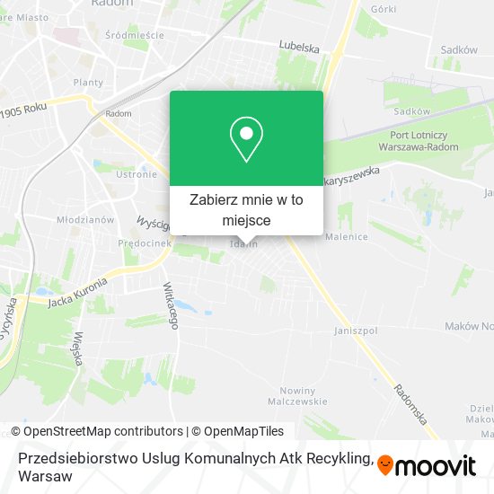 Mapa Przedsiebiorstwo Uslug Komunalnych Atk Recykling