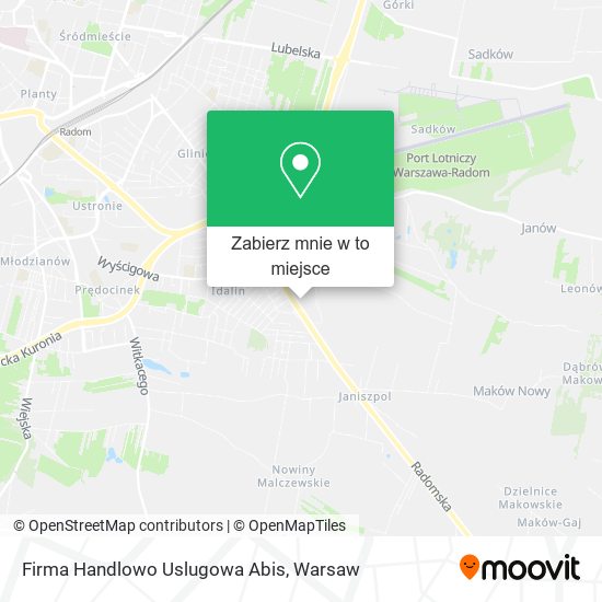 Mapa Firma Handlowo Uslugowa Abis