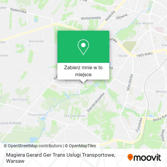 Mapa Magiera Gerard Ger Trans Uslugi Transportowe