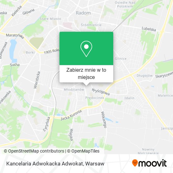 Mapa Kancelaria Adwokacka Adwokat