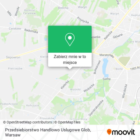 Mapa Przedsiebiorstwo Handlowo Uslugowe Glob