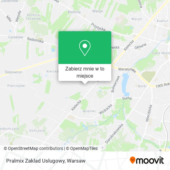 Mapa Pralmix Zaklad Uslugowy