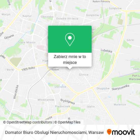Mapa Domator Biuro Obslugi Nieruchomosciami