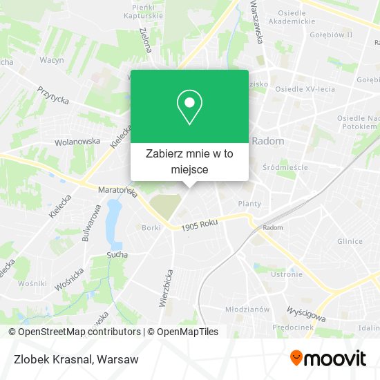 Mapa Zlobek Krasnal