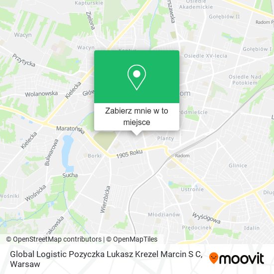 Mapa Global Logistic Pozyczka Lukasz Krezel Marcin S C