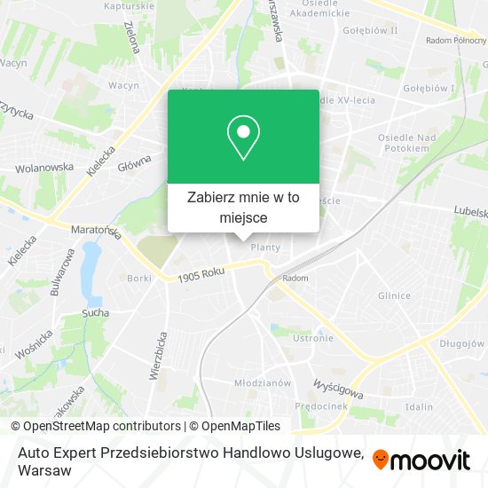 Mapa Auto Expert Przedsiebiorstwo Handlowo Uslugowe