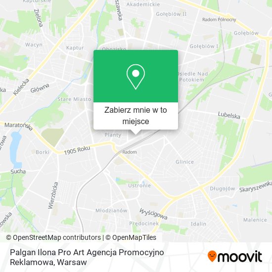 Mapa Palgan Ilona Pro Art Agencja Promocyjno Reklamowa