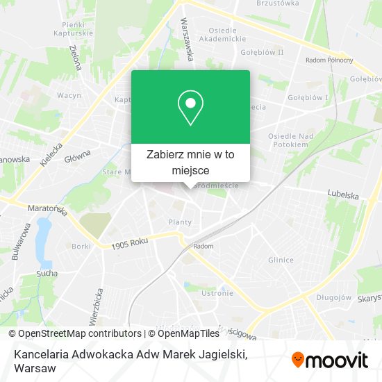Mapa Kancelaria Adwokacka Adw Marek Jagielski